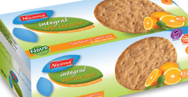 Nacional lança bolachas de soja com sabor a laranja