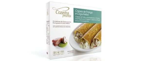 Cozinha Pronta lança Crepes de Frango e Cogumelos