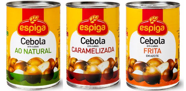Espiga lança gama de cebolas em lata