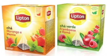 Lipton lança chá de morango e menta e chá de framboesa e romã