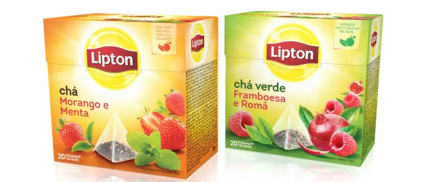 Lipton lança chá de morango e menta e chá de framboesa e romã