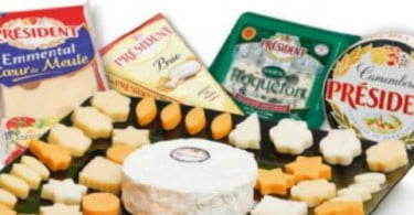 Président lança tábuas de queijo para o Natal