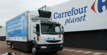 Maior camião elétrico do mundo em experiência no Carrefour