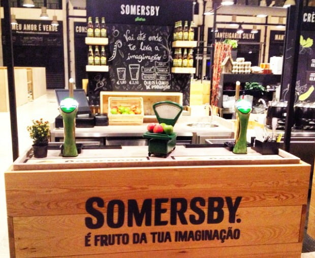Somersby abre banca no Mercado da Ribeira