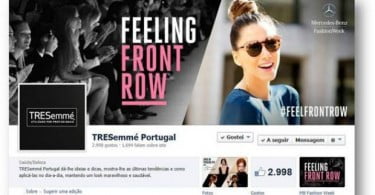 TRESemmé lança página de Facebook
