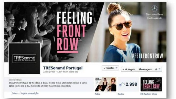 TRESemmé lança página de Facebook
