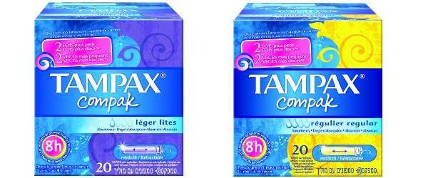 Tampax lança novo gama de tampões Compak