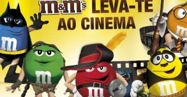 M&Ms transformam-se em bilhetes de cinema