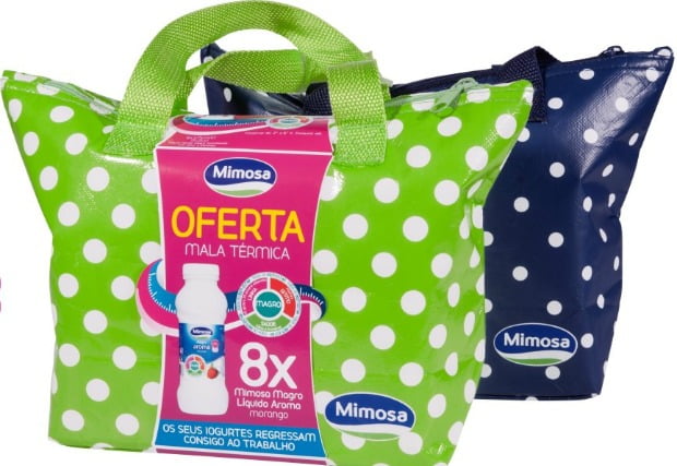 Iogurtes Mimosa Magro oferecem mala térmica