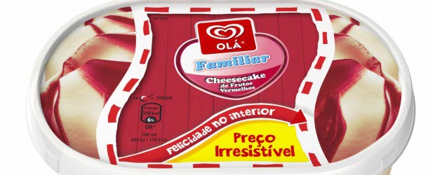 Olá lança gelado Cheesecake de Frutos Vermelhos