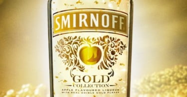 Diageo lança Smirnoff Gold Apple com pepitas de ouro de 23 quilates