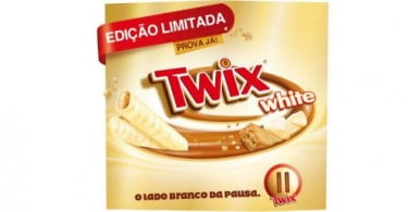 Twix com chocolate branco