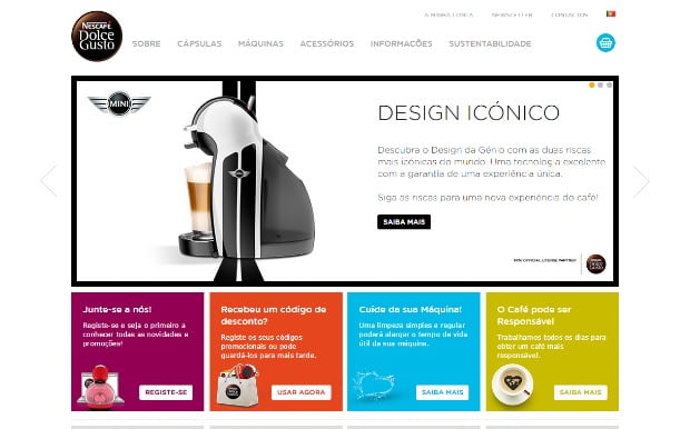 Nescafé Dolce Gusto tem novo site