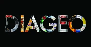 Diageo logo fundo preto