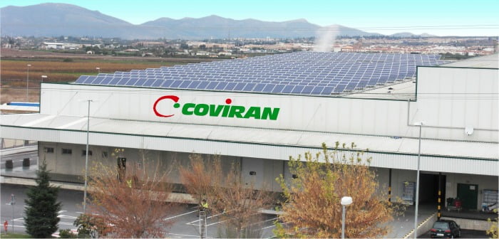 Coviran plataforma logística paineis fotovoltaicos