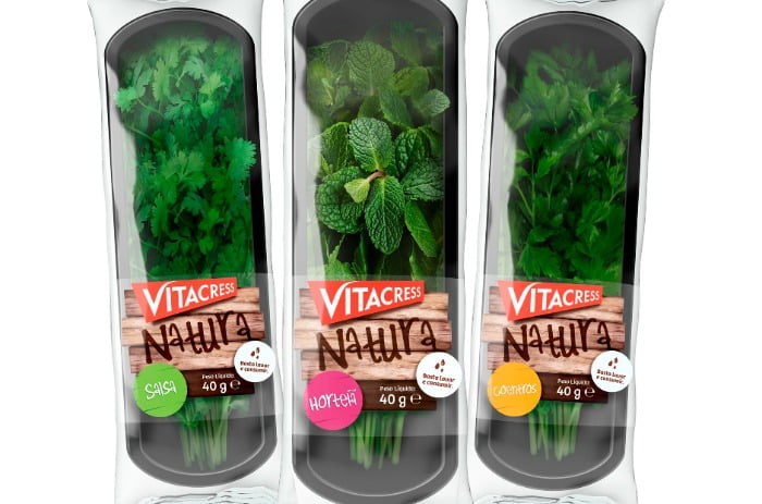 Ervas aromáticas Vitacress nova embalagem