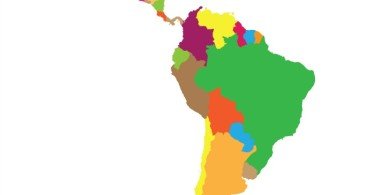 América Latina mapa ilustração