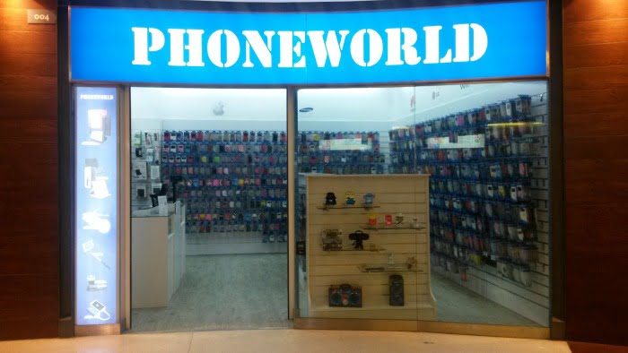 Phoneworld loja Spacio Shopping Distribuição Hoje
