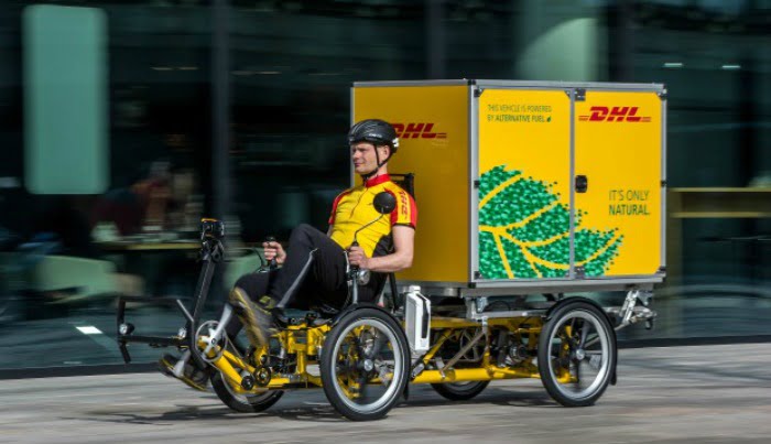bicicleta elétrica DHL Express