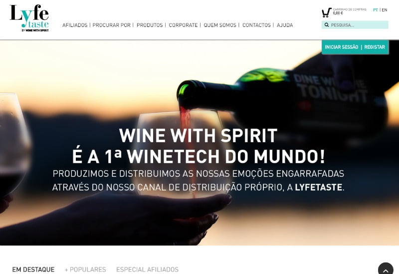 Lyfetaste Wine With Spirit Distribuição Hoje