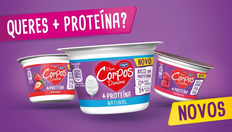 Corpos Danone lança iogurte rico em proteína