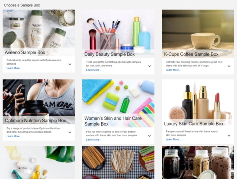 Amazon cria ‘caixas de amostras’