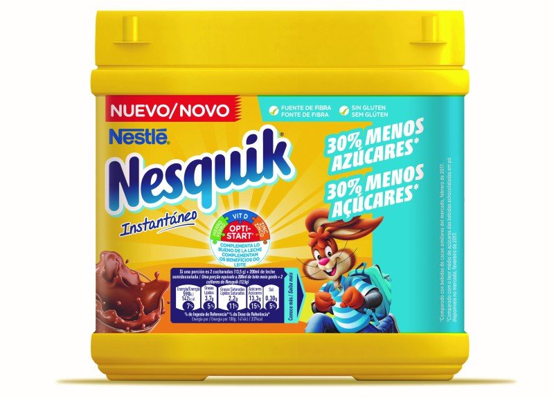 Nesquik lança nova receita com menos 30% de açúcares
