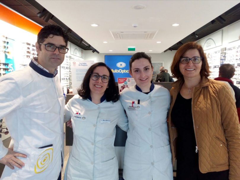 Cristina Picotês com Equipa MultiOpticas Arouca