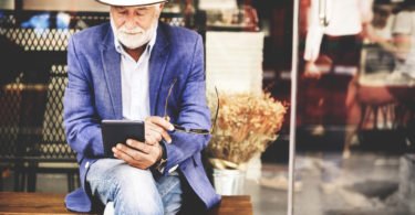 bigstock Senior Man Digital Tablet Comm