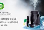 A Air Wick acaba de lançar o Air Wick Essential Mist, um difusor de óleos essenciais que, de acordo com a marca, “transforma óleos essenciais naturais em vapor”.