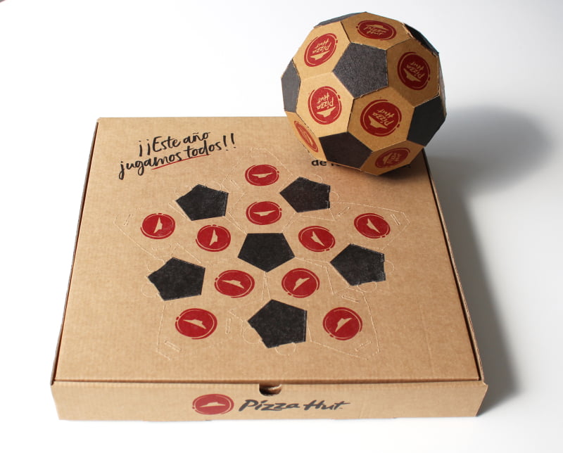 DS Smith cria embalagens alusivas ao Mundial de Futebol para a Pizza Hut