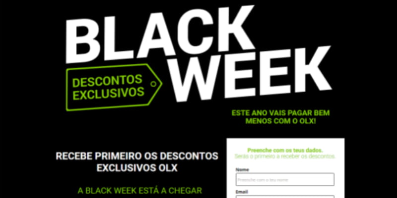 Black Week olx distribuição hoje