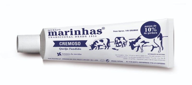 Marinhas lança queijo em bisnaga