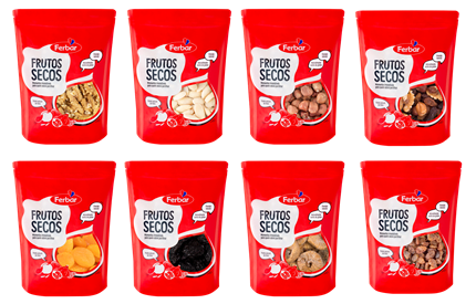 Ferbar apresenta nova gama de frutos secos e nova embalagem