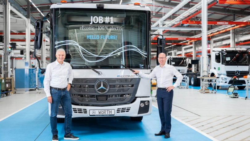Iniciada produção em série do camião elétrico Mercedes-Benz eEconic