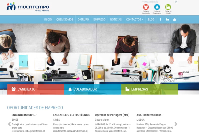 Multitempo lança novo website