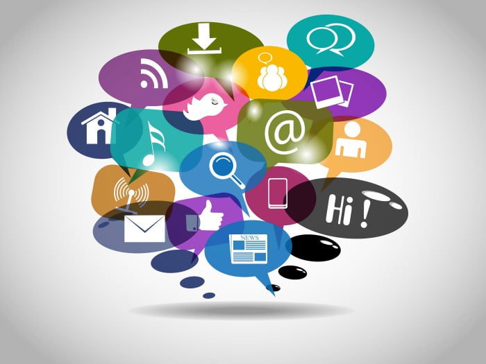 redes sociais ilustração