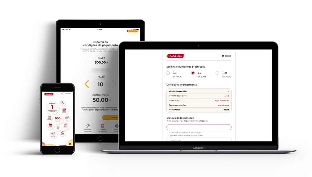 “A Cofidis Pay para e-commerce possibilita aos comerciantes integrarem nas suas lojas online uma solução de pagamentos 100% digital e segura”