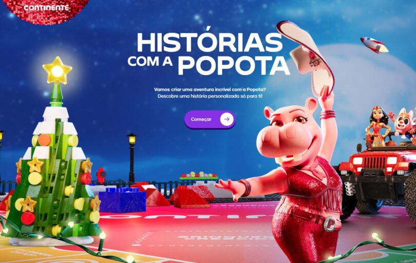 Continente lança ferramenta de IA que cria histórias de Natal personalizadas com a Popota