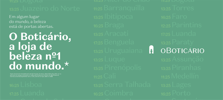 O Boticário distinguido como “a loja de beleza n.º 1 do mundo”